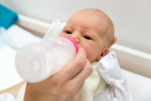 bottle feeding baby