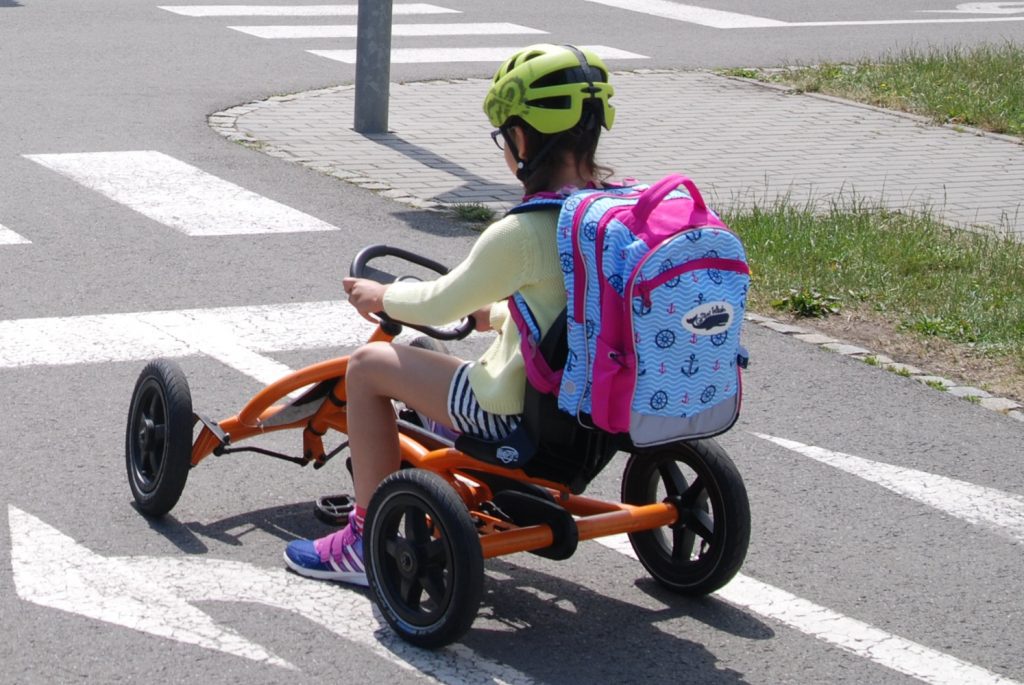 School backpack blue/pink