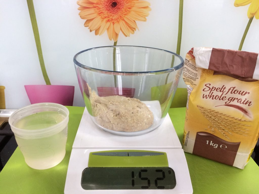 Sourdough leaven ingredients